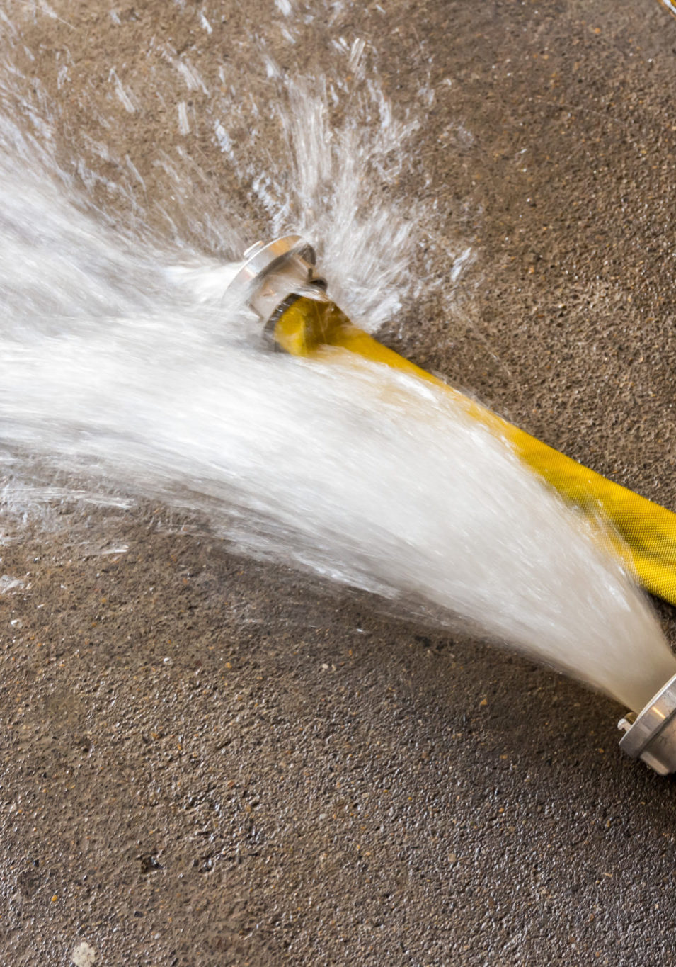 Water flowing from hose Water flowing from hose